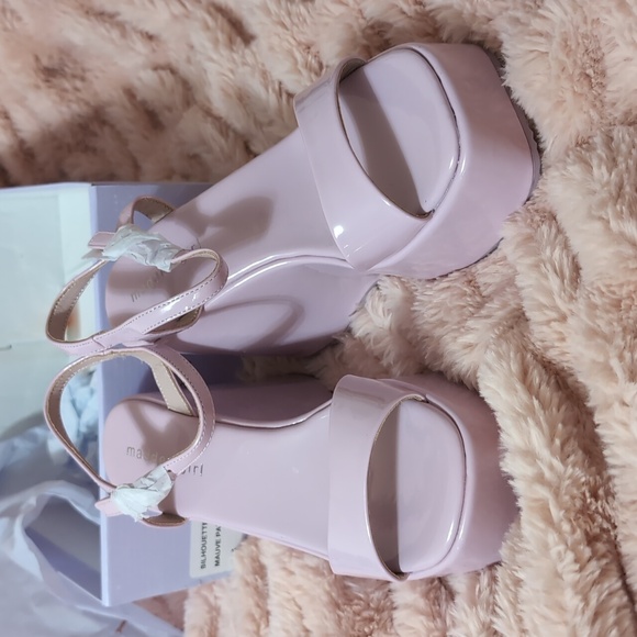 NEW IN BOX Madden Girl Silhouette wedge sandal in mauve (lavender/light purple) - Picture 1 of 6